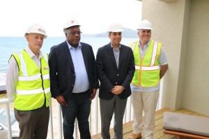 (L-R) Prime Minister Dr. the Honourable Timothy Harris; Mohammed Asaria; Kamal Shehada