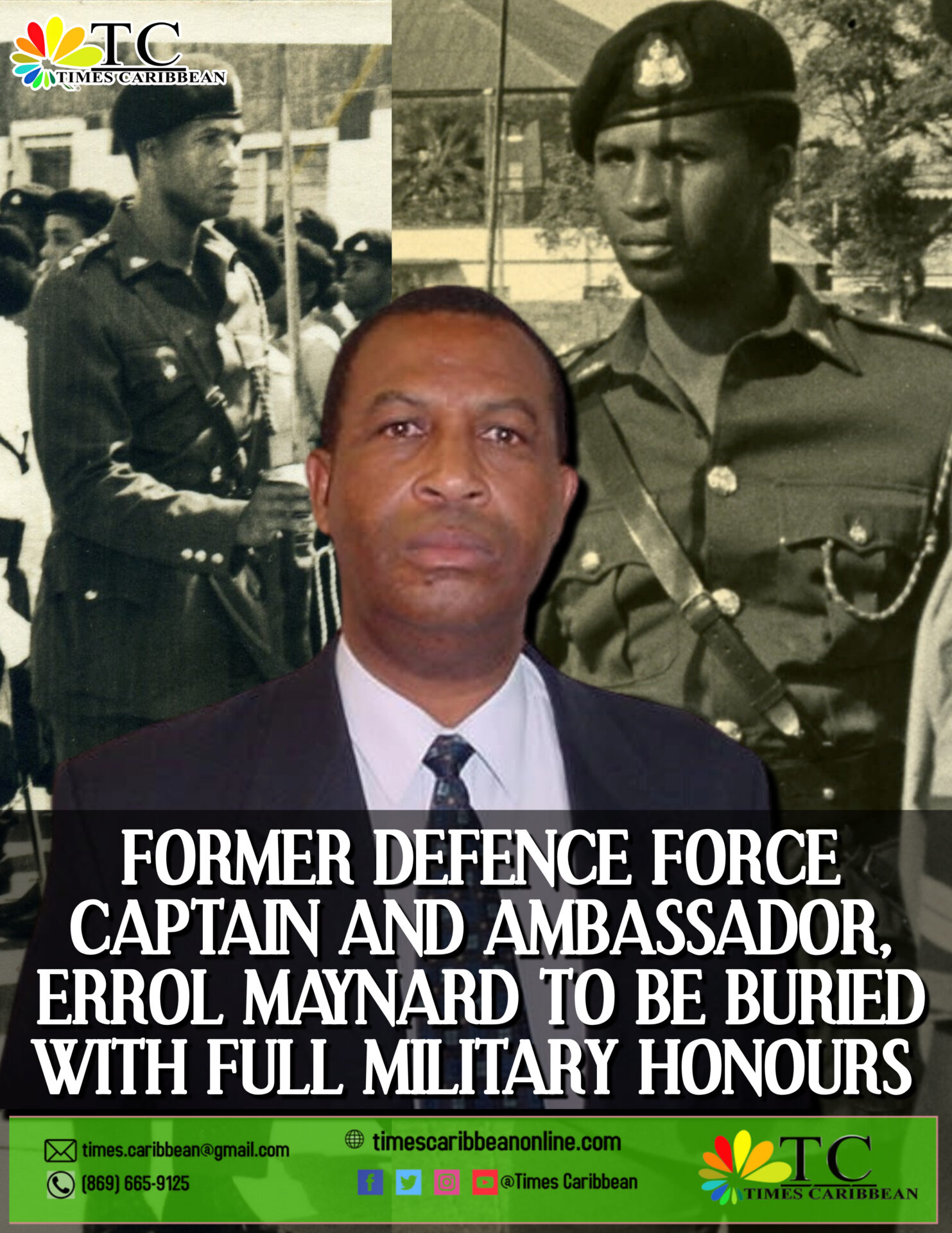 Former Defence Force Captain And Ambassador, Errol Maynard To Be Buried 