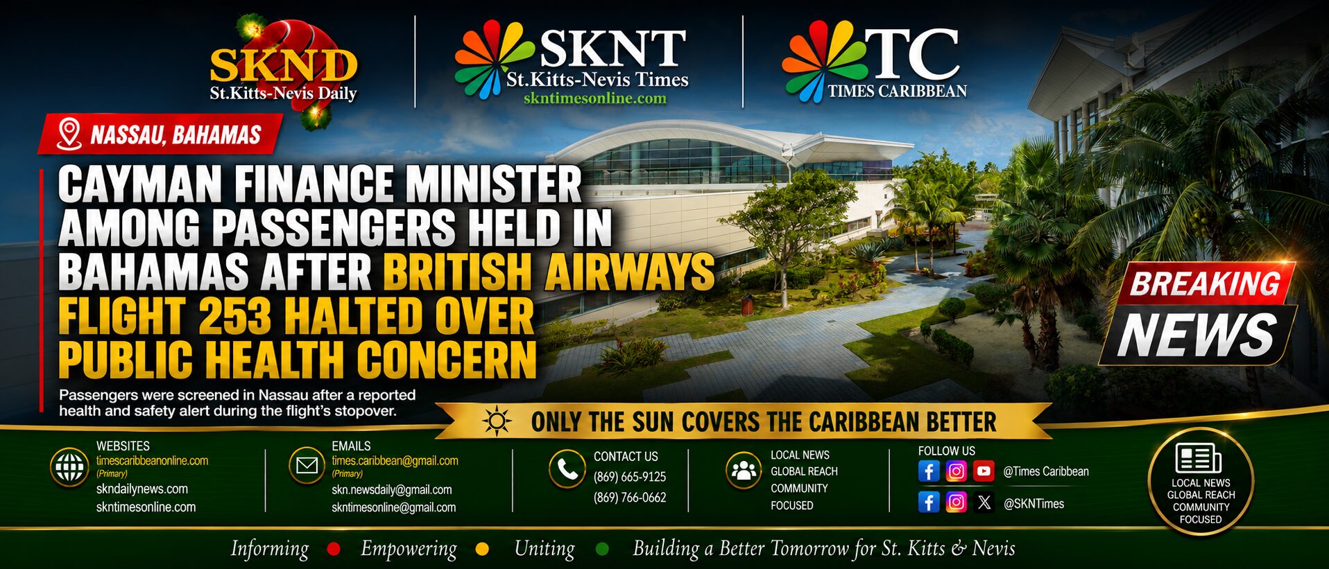 Cayman Finance Minister Among Passengers Held in Bahamas After British Airways Flight 253 Halted Over Public Health Concern