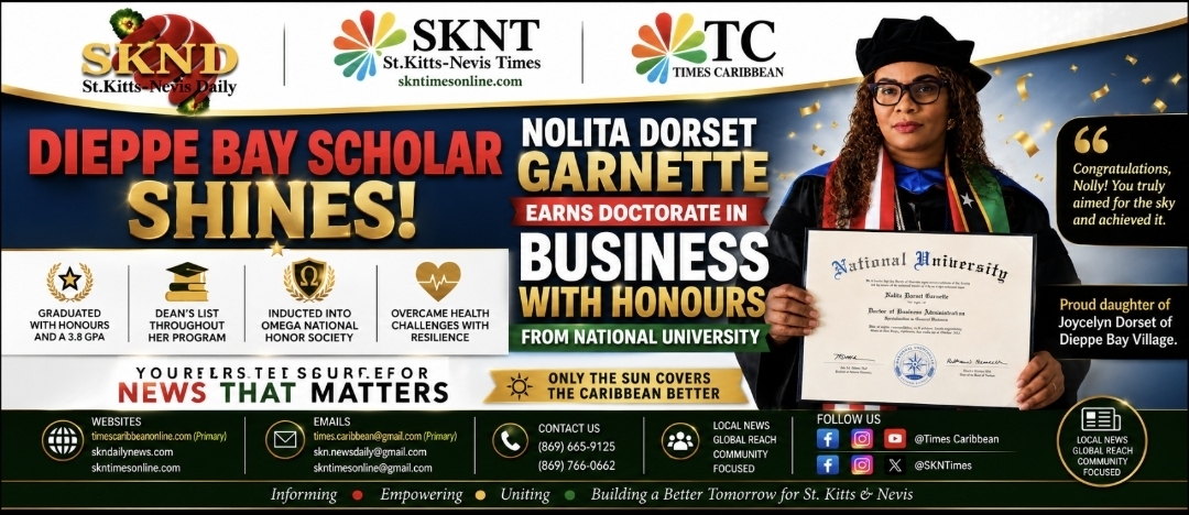 DIEPPE BAY SCHOLAR SHINES! NOLITA DORSET GARNETTE EARNS DOCTORATE IN BUSINESS WITH HONOURS FROM NATIONAL UNIVERSITY