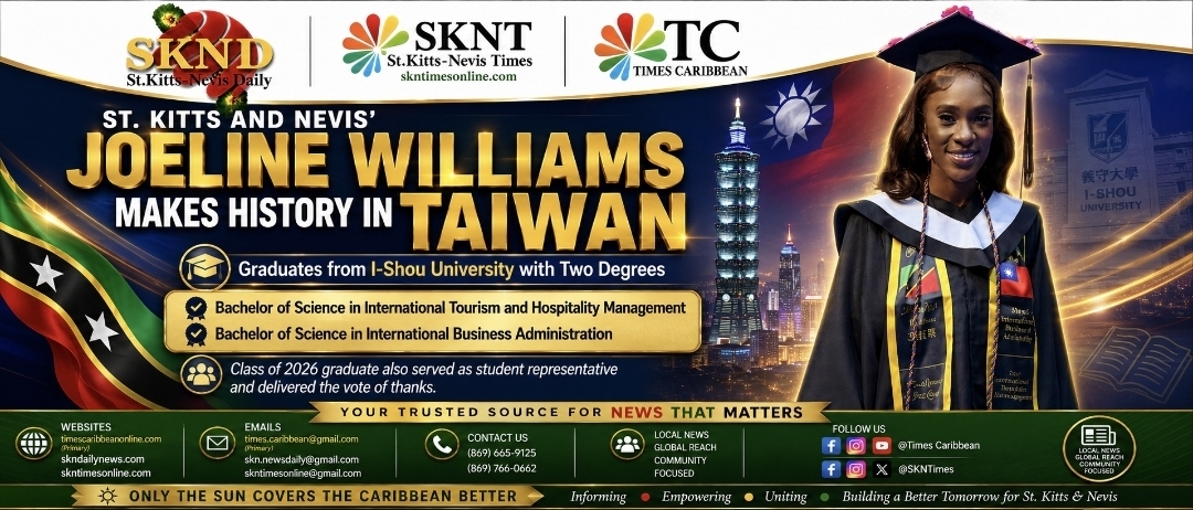 St. Kitts and Nevis’ Joeline Williams Makes History in Taiwan, Graduates from I-Shou University with Two Degrees