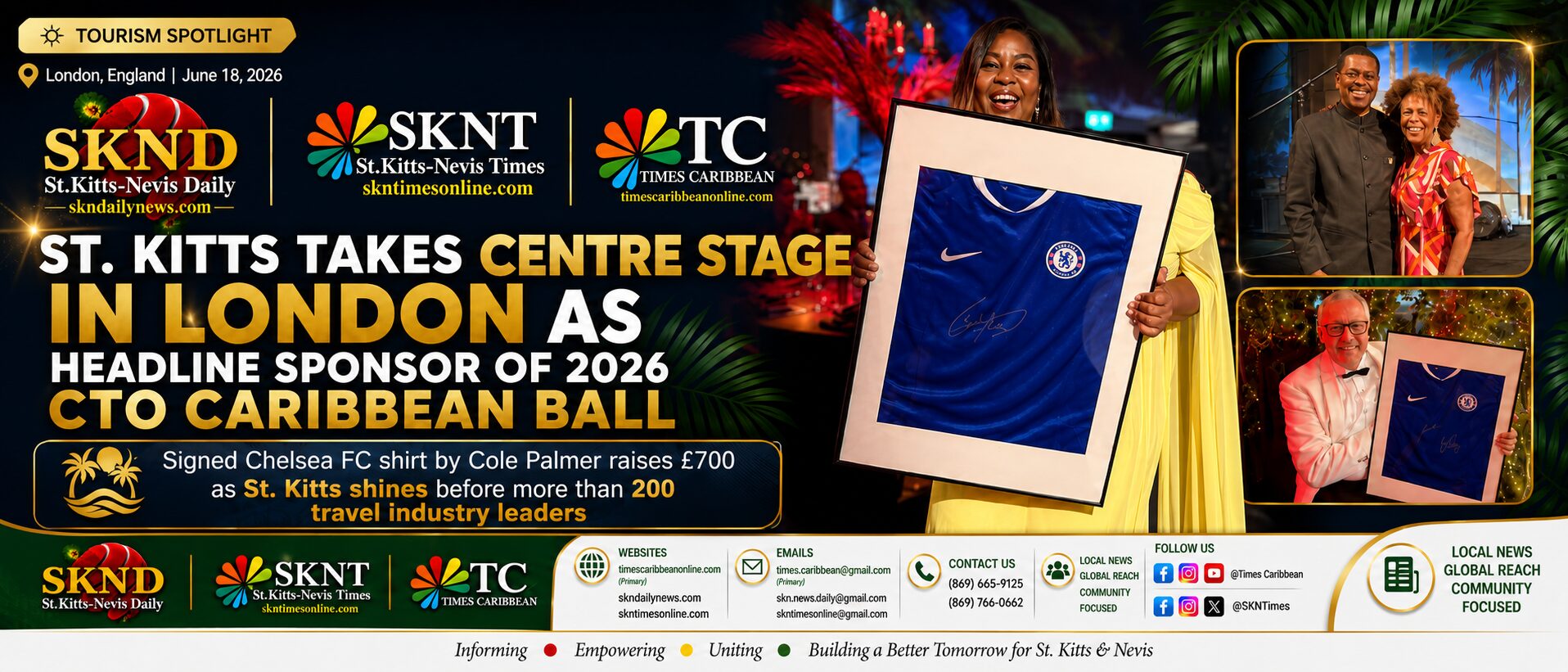 St. Kitts Takes Centre Stage in London as Headline Sponsor of 2026 CTO Caribbean Ball