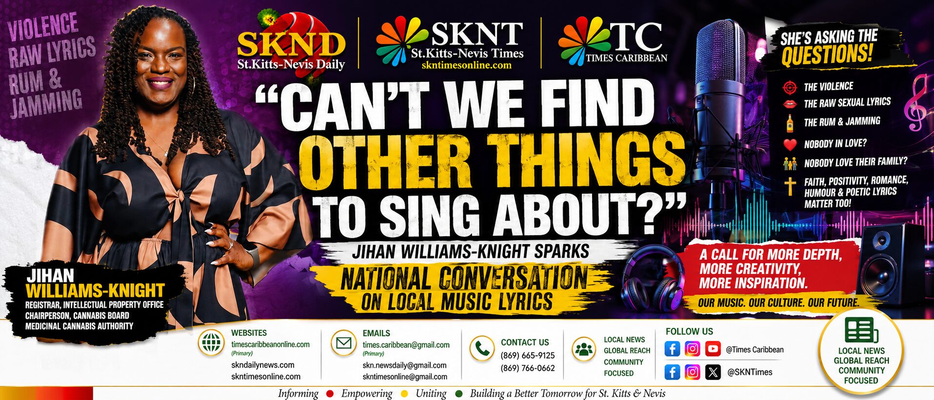 “Can’t We Find Other Things to Sing About?” Jihan Williams-Knight Sparks National Conversation on Local Music Lyrics